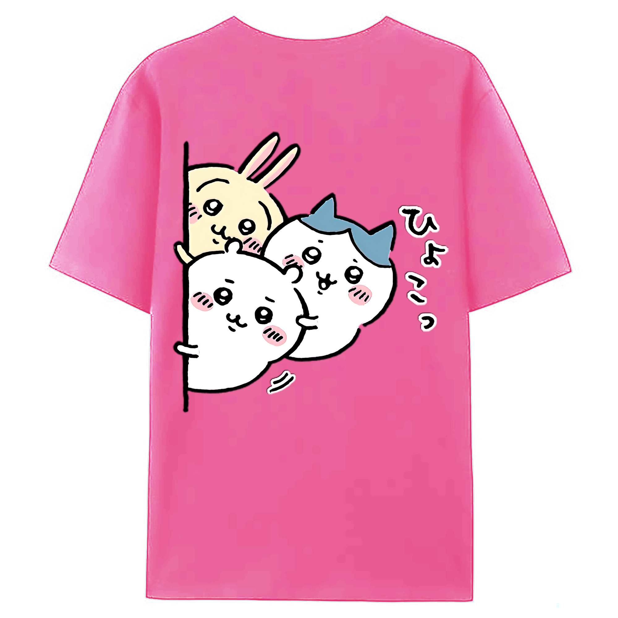 （画像用） ちいかわ うさぎ Chii-kawa usagi レディース半袖Tシャツ(バックプリント)